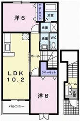 エレガント・河東の物件間取画像